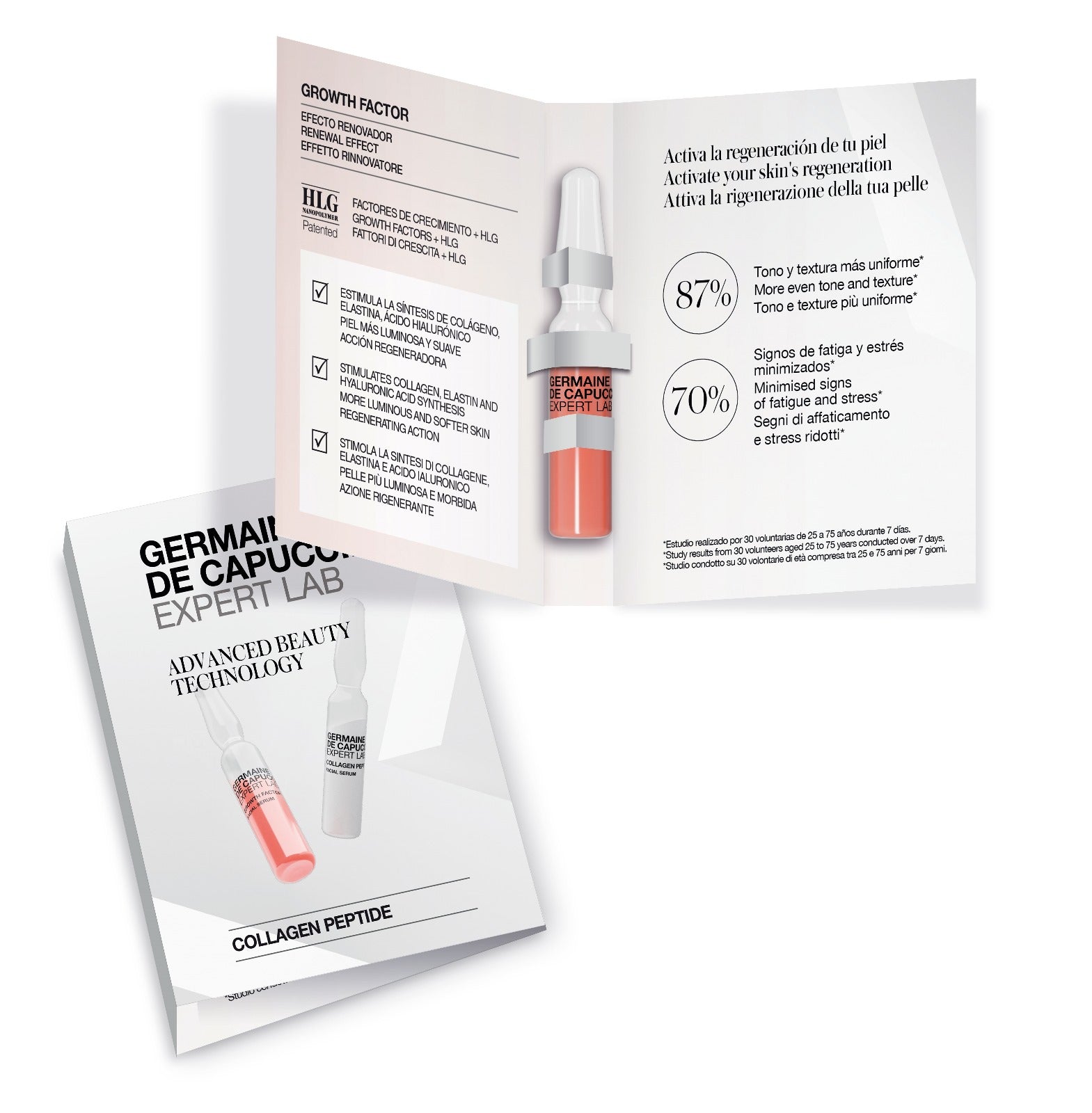Tester Tratament Intensiv De Regenerare Celulara - Expert Lab Growth Factor Intensive Renewing Booster 2ml - FOC Germaine de Capuccini