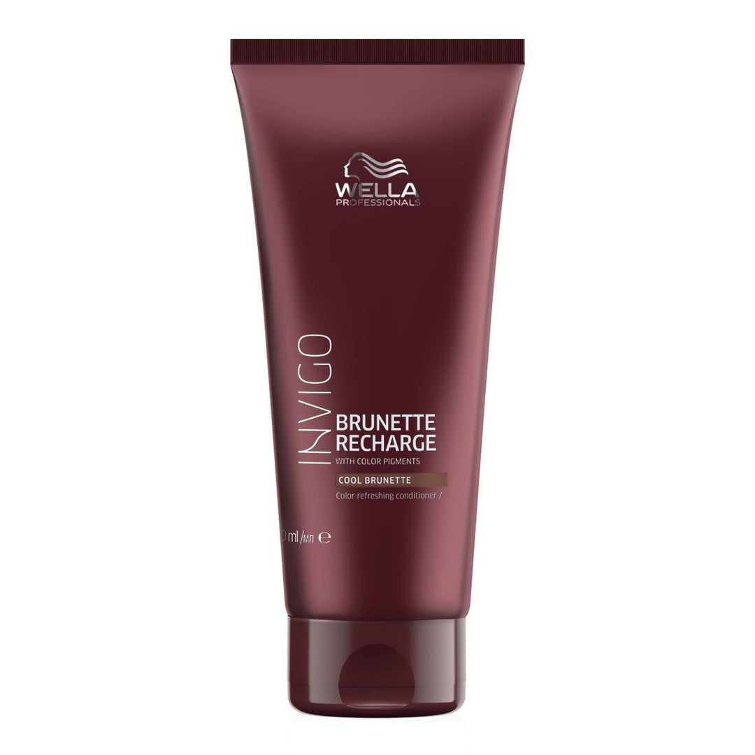 Balsam Nuantator cu Pigment Ciocolatiu - Invigo Cool Brunette Recharge Conditioner 200ml - Wella