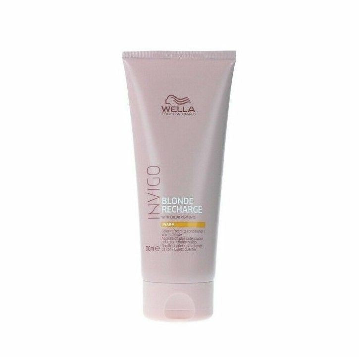 Balsam Pigmentat pentru Protectia Parului Blond - Invigo Blonde Recharge Warm 200ml - Wella