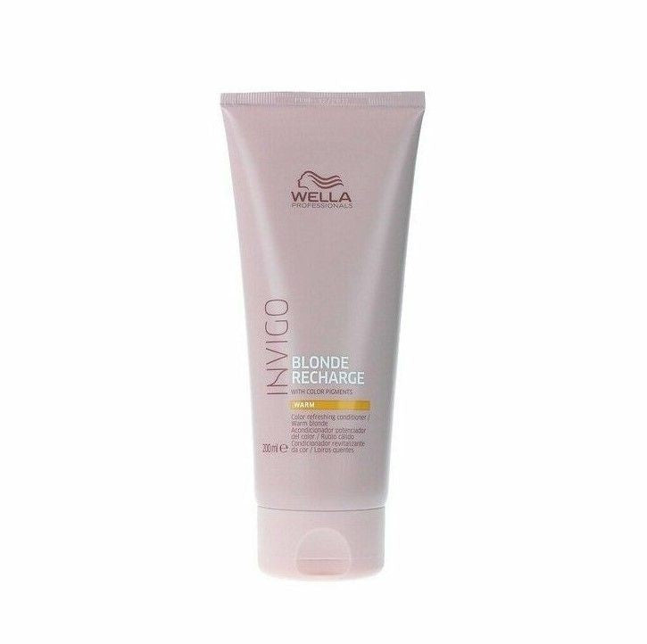 Balsam Pigmentat pentru Protectia Parului Blond - Invigo Blonde Recharge Warm 200ml - Wella - HNIcosmetice.ro