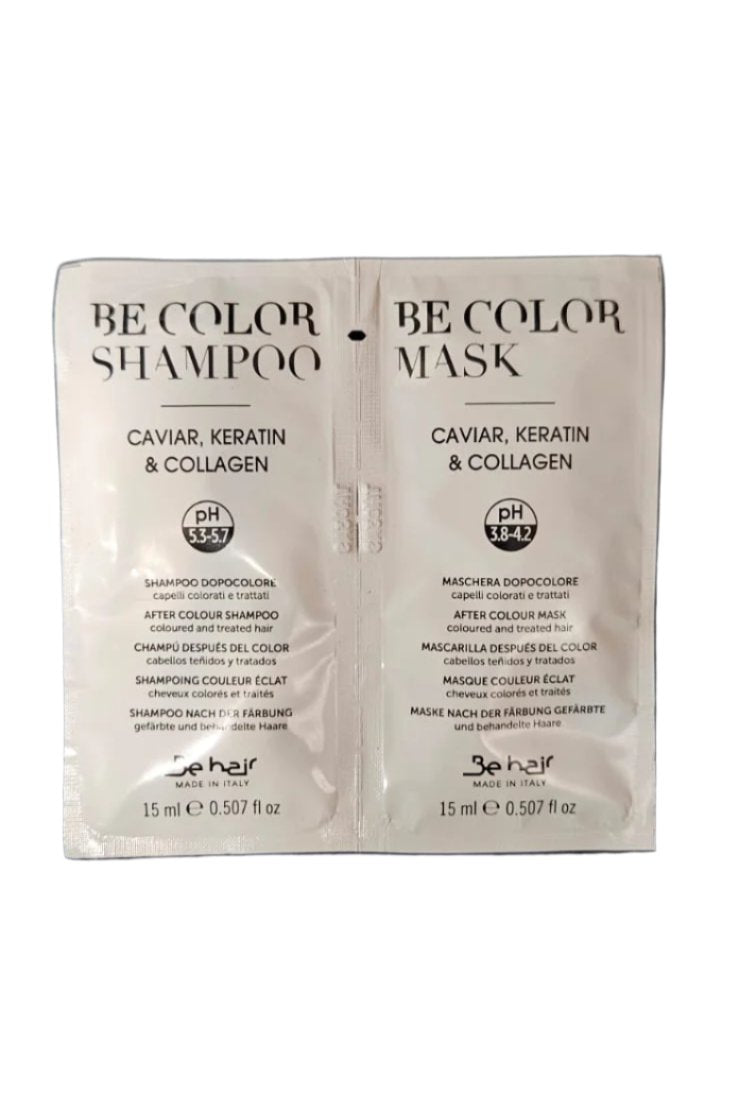 Tester Sampon si Masca pentru Par Vopsit - After Colour Be Color 2x15ml - Be Hair