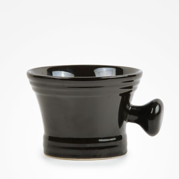 Bol pentru Barbierit din Portelan Negru - Black Shaving Mug - Bifull - HNIcosmetice.ro