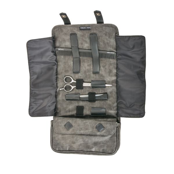 Borseta Frizer pentru Ustensile - Tools Case Manly Antracita - Bifull - HNIcosmetice.ro