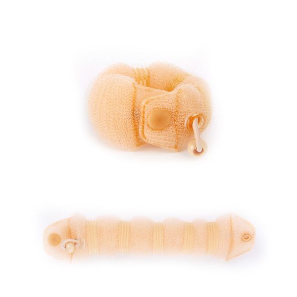 Burete pentru Coc cu Capsa si Elastic Crem - Blonde Pin Filling Hair Bun D15cm - Bifull - HNIcosmetice.ro