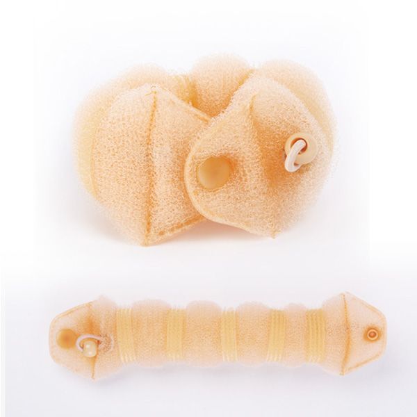 Burete pentru Coc cu Capsa si Elastic Crem - Blonde Pin Filling Hair Bun D20cm - Bifull