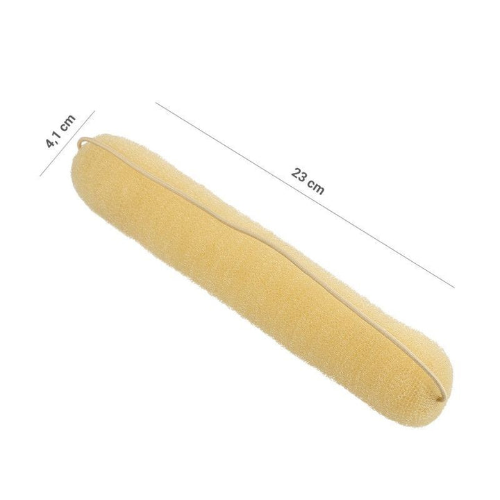 Burete pentru Coc cu Elastic Blond - Hair Bun Roll Blonde 230mm - Lussoni