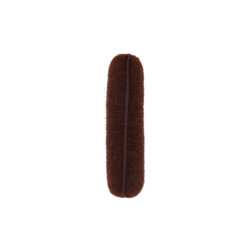 Burete pentru Coc cu Elastic Maro - Hair Bun Roll Brown 150mm - Lussoni - HNIcosmetice.ro