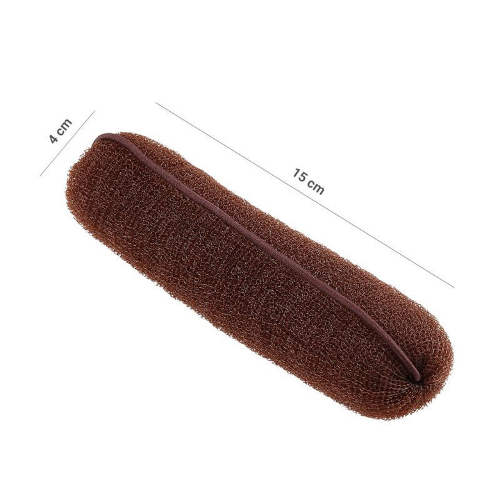 Burete pentru Coc cu Elastic Maro - Hair Bun Roll Brown 150mm - Lussoni