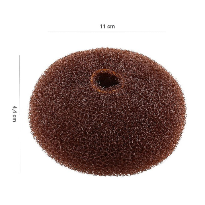 Burete pentru Coc Rotund Maro - Hair Bun Ring Brown 110mm - Lussoni