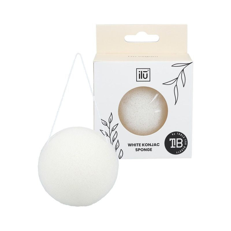 Burete pentru Curatarea Fetei din Konjac - Konjac Sponge White - Ilu