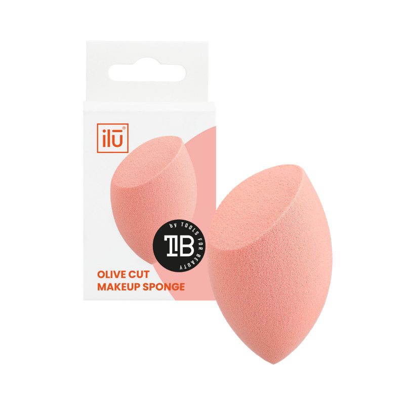 Burete pentru Machiaj - Make-up Sponge Olive Cut Orange - Ilu - HNIcosmetice.ro