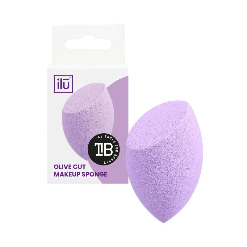 Burete pentru Machiaj - Make-up Sponge Olive Cut Purple - Ilu - HNIcosmetice.ro