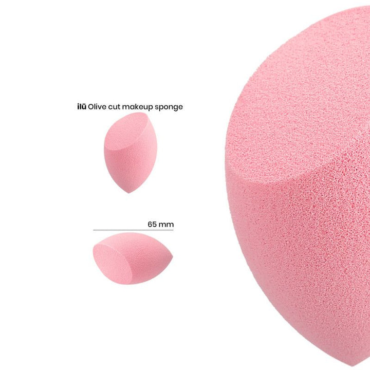 Burete pentru Machiaj - Make-up Sponge Olive Cut Pink - Ilu