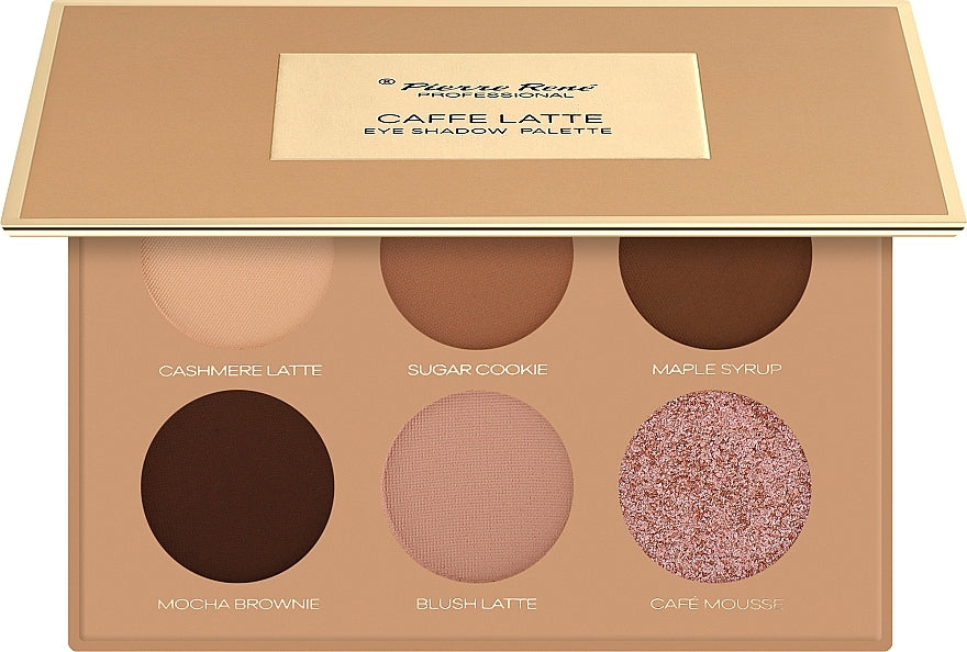 Paleta Farduri de Ochi - Mocha Mousse Eyeshadow Palette Caffe Latte 6x1.3gr - Pierre Rene