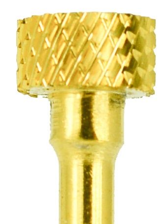 Cap pentru Freza de Unghii - Cilindru D6M din Carbid Auriu AGD6MB4CG - Ami Gel - HNIcosmetice.ro