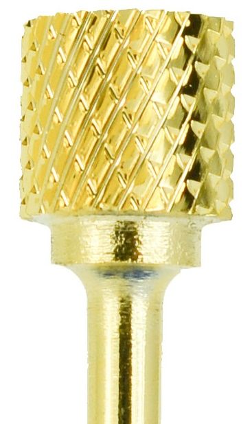 Cap pentru Freza de Unghii - Cilindru D6M din Carbid Auriu AGD6MB5CG - Ami Gel - HNIcosmetice.ro