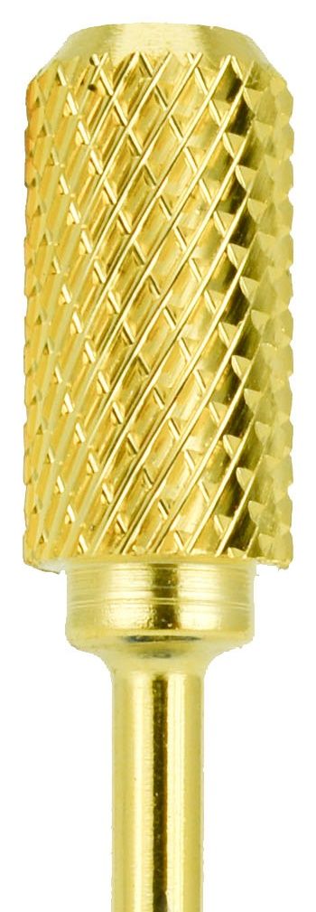 Cap pentru Freza de Unghii - Cilindru Safety Bit D7M din Carbid Auriu AGD7MB2CG - Ami Gel - HNIcosmetice.ro