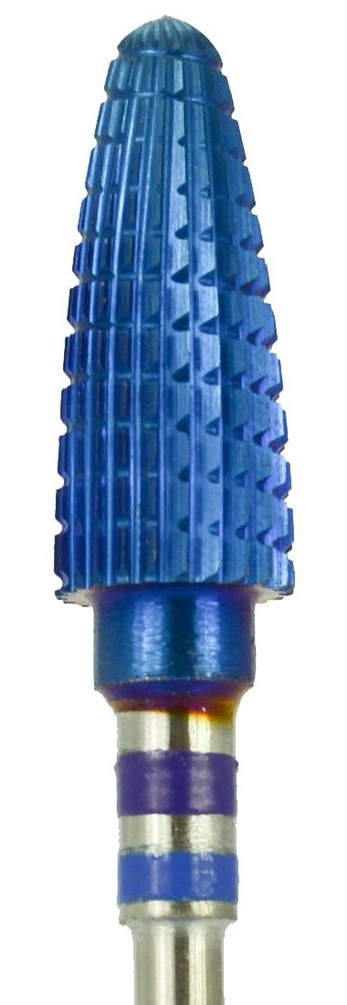 Cap pentru Freza de Unghii - Con D6M din Tungsten Albastru AGD6MIB2T - Ami Gel - HNIcosmetice.ro