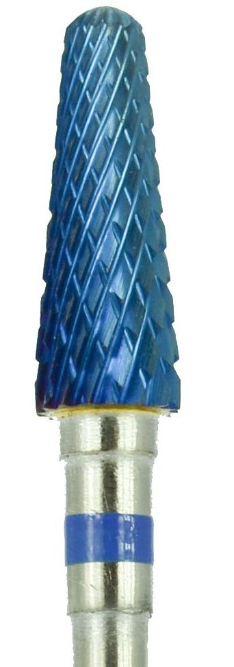 Cap pentru Freza de Unghii - Trapez Alungit D4.5M din Tungsten Albastru AGD4.5MB1T - Ami Gel - HNIcosmetice.ro