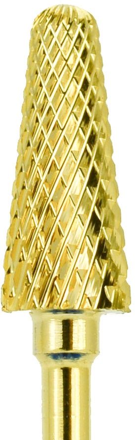 Cap pentru Freza de Unghii - Trapez Alungit D5M din Carbid Auriu AGD5MB2CG - Ami Gel - HNIcosmetice.ro