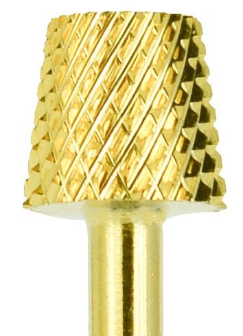 Cap pentru Freza de Unghii - Trapez D6M din Carbid Auriu AGD6MB3CG - Ami Gel - HNIcosmetice.ro