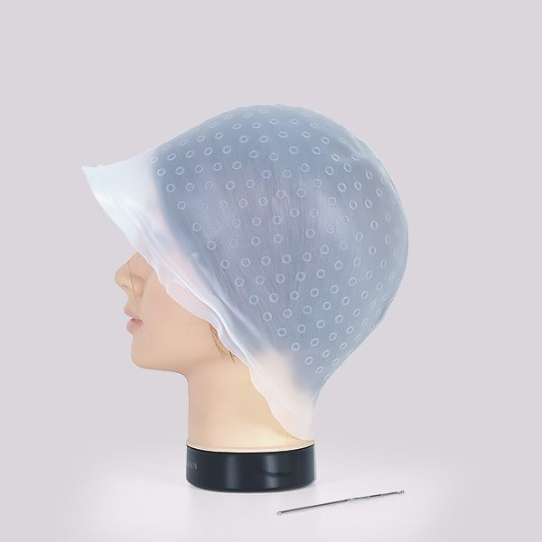 Casca pentru Suvite din Silicon Transparent cu Gauri Rotunde - Professional Frosting Cap No. 03 - Bifull - HNIcosmetice.ro
