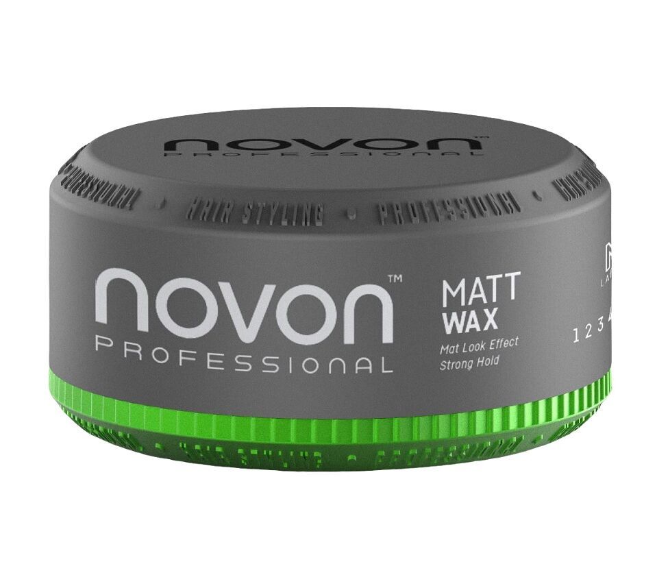 Ceara de Par Mata cu Fixare Puternica - Matt Wax Strong Hold 150ml - Novon - HNIcosmetice.ro