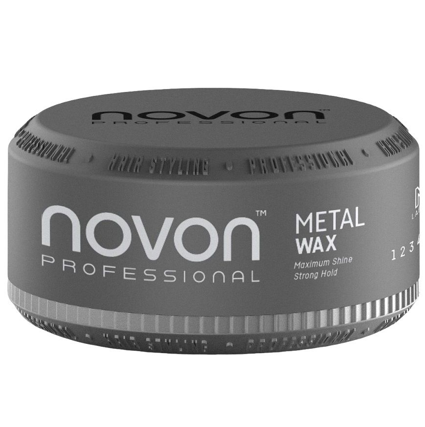 Ceara de Par Metalica cu Fixare Puternica - Metal Wax Strong Hold 150ml - Novon - HNIcosmetice.ro