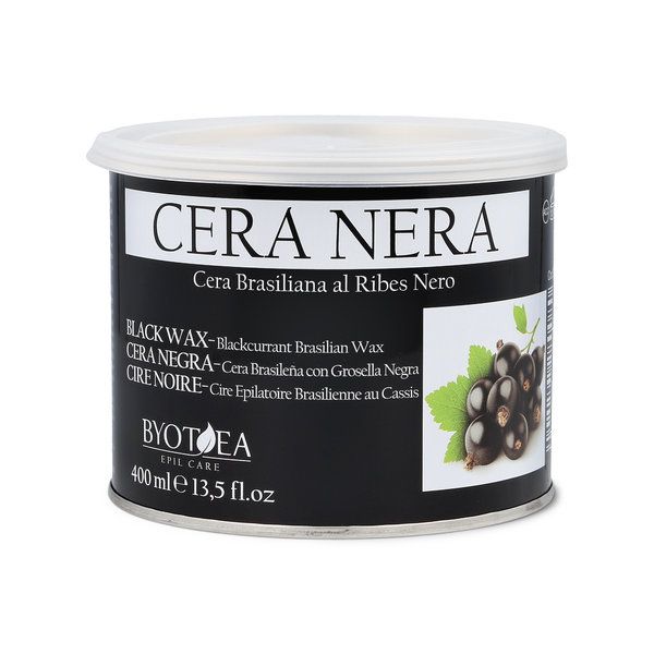 Ceara Epilatoare Liposolubila Cutie Metalica - Braziliana Neagra Cu Coacaze - Black Wax Brasilian 400ml - BYOTEA