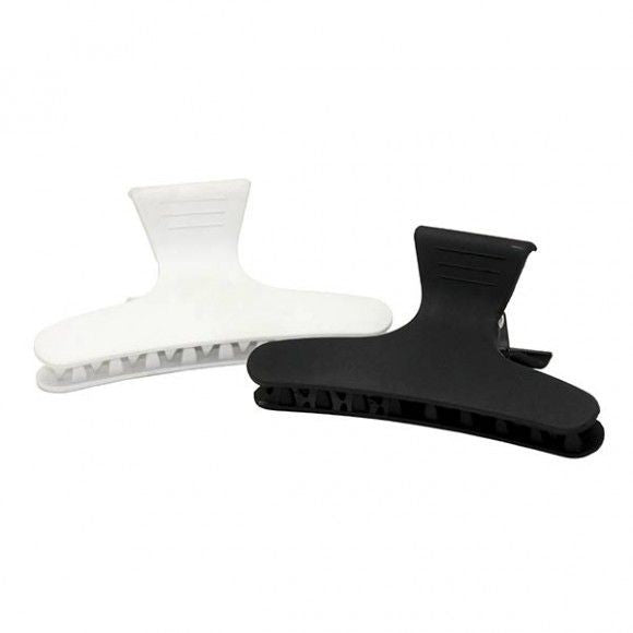 Clame de Par cu Model Ancora - Staple Black and White 8cm 12 Buc - Bifull - HNIcosmetice.ro