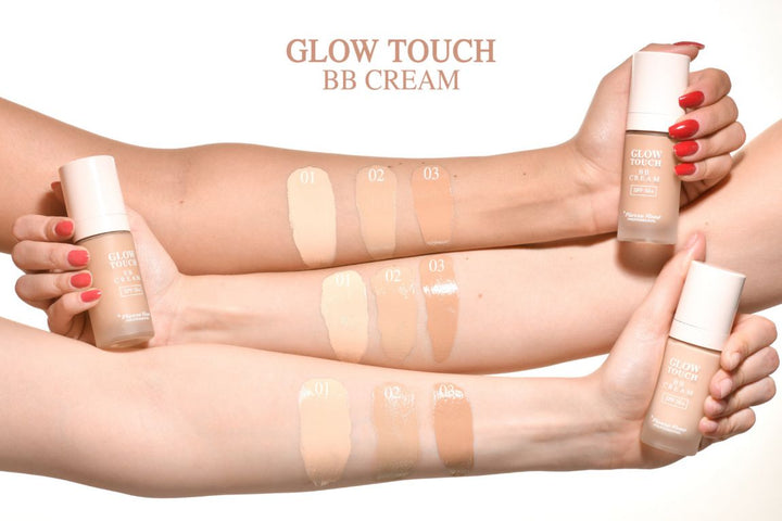 Crema BB cu Protectie Solara SPF50+ - Glow Touch BB Cream SPF50+ Light Nr. 01 - Pierre Rene