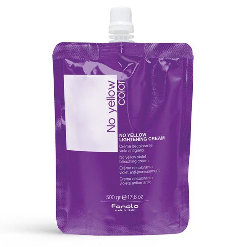Crema Decoloranta Violet cu Efect Anti-Galben - No Yellow Lightening Cream 500gr - Fanola - HNIcosmetice.ro