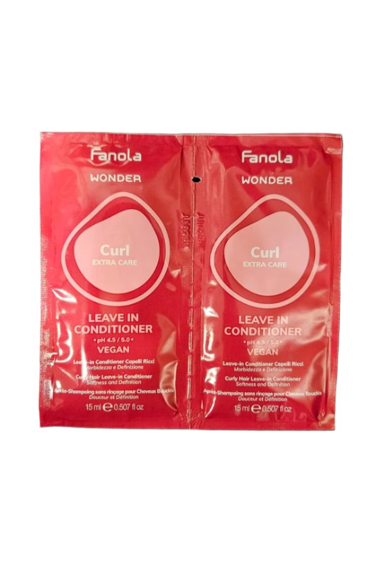 Tester Balsam Fara Clatire pentru Par Cret - Wonder Curl Leave In Conditioner 2x15ml - Fanola - HNIcosmetice.ro