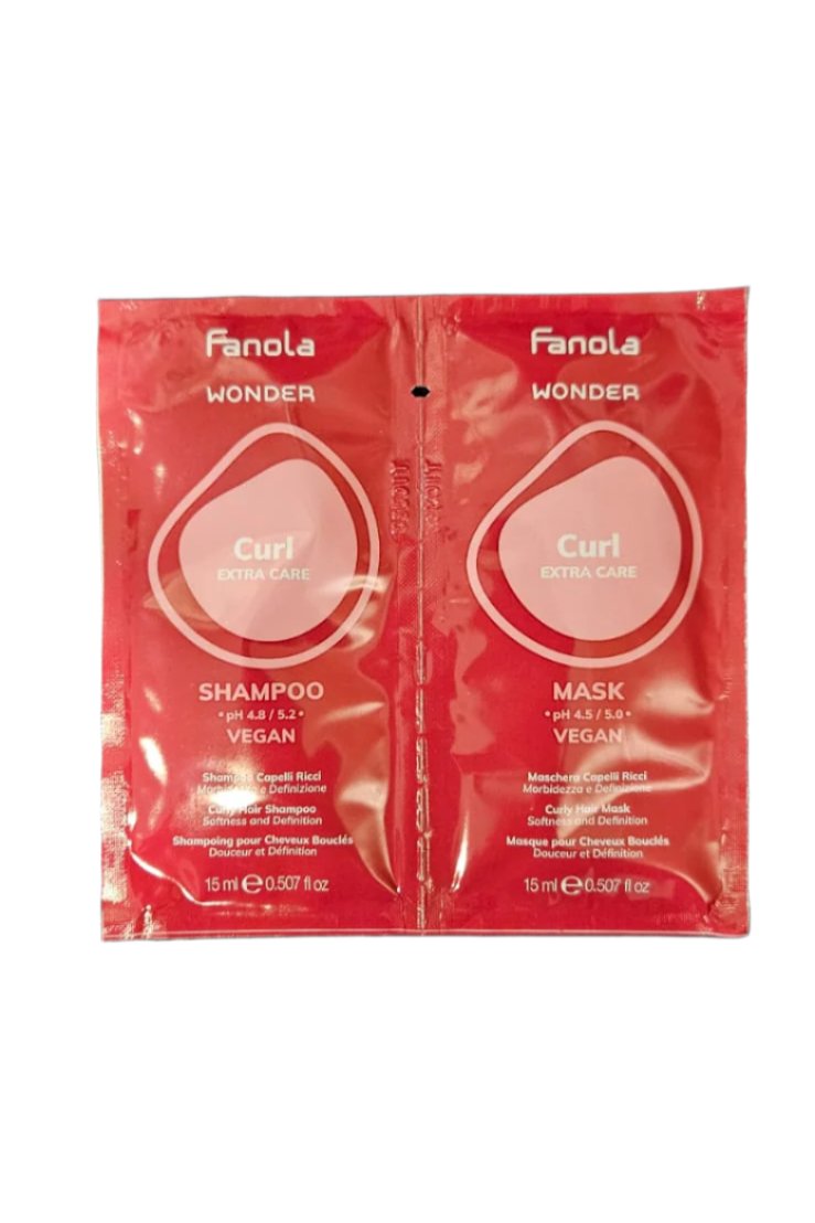Tester Sampon si Masca pentru Par Cret - Wonder Curl 2x15ml - Fanola - HNIcosmetice.ro