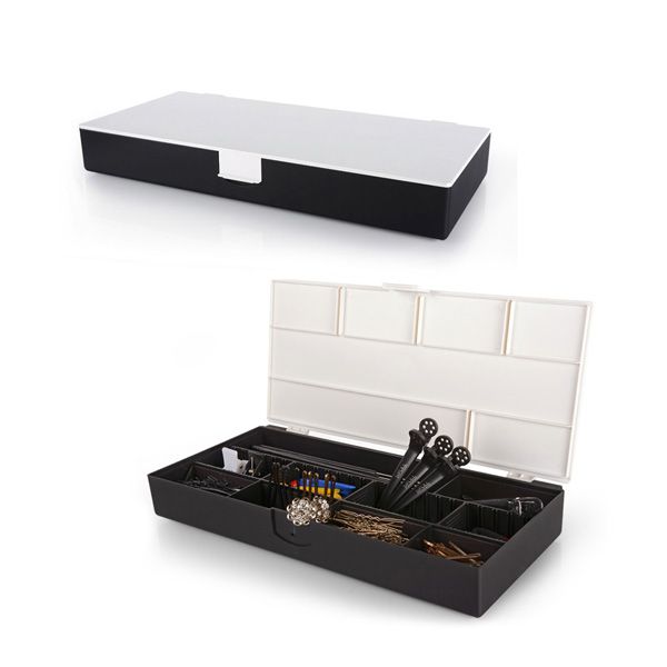 Cutie Cosmetica Universala pentru Accesorii Alb-Negru - Bifull - HNIcosmetice.ro