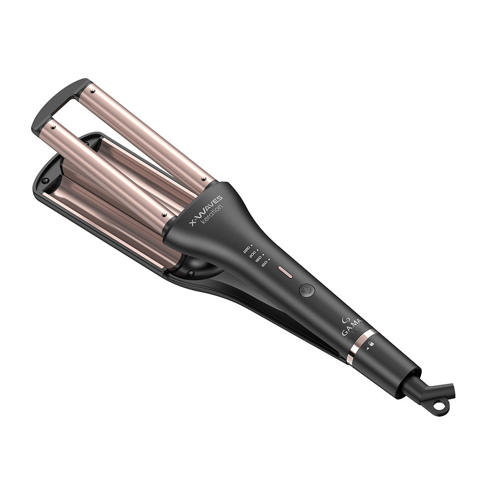 Ondulator de Par Triplu cu Reglare Adancime - Curling Iron X-Waves Keration Micro Glitt - Ga.Ma