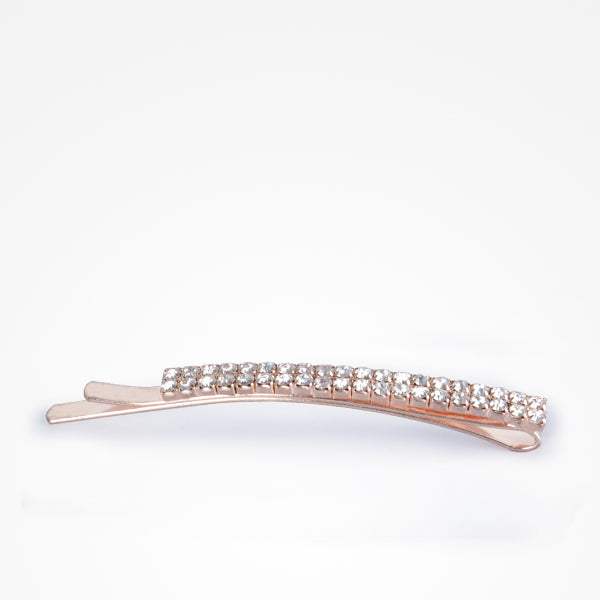Agrafa de Par Eleganta cu Pietre Aramii - Diamonds Double Copper Hairpin 2buc - Bifull
