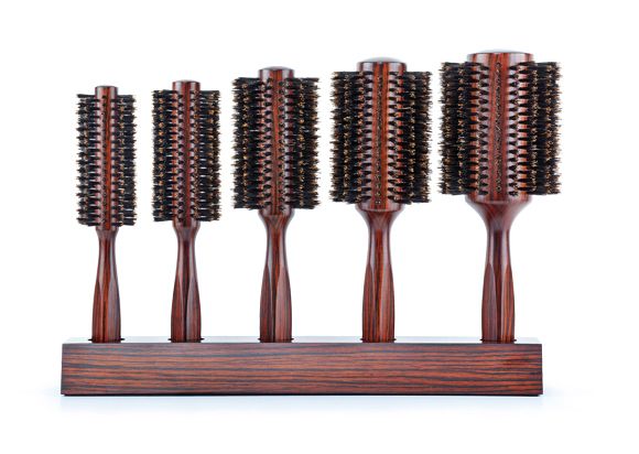 Display din Lemn de Abanas pentru Periile de Ebony - Display Ebony Round Brushes - Bifull