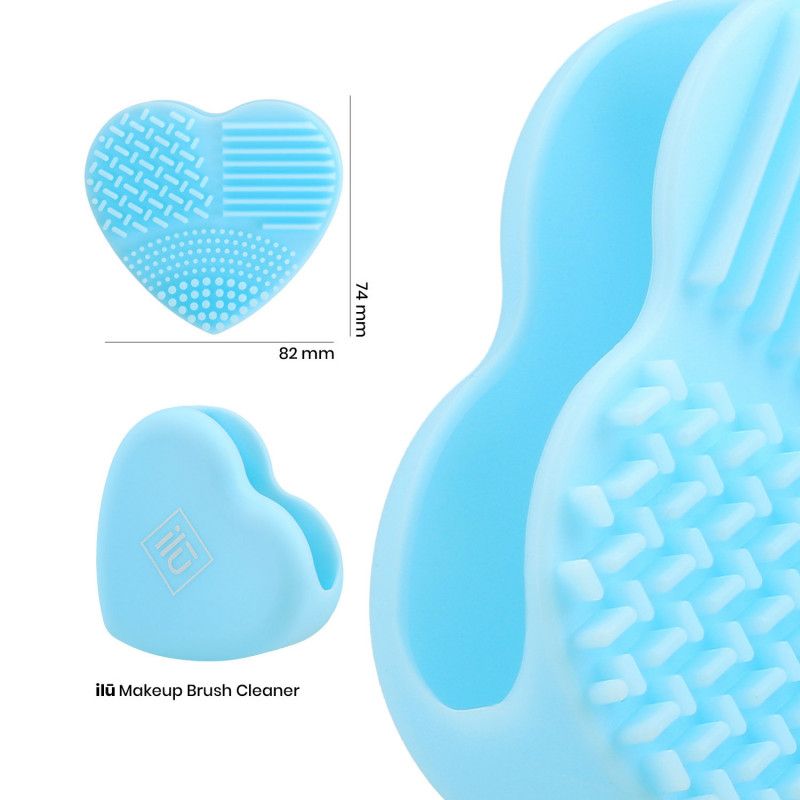 Dispozitiv pentru Curatarea Pensulelor de Machiaj - Make-Up Brush Cleaner Blue - Ilu