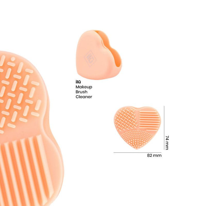 Dispozitiv pentru Curatarea Pensulelor de Machiaj - Make-Up Brush Cleaner Orange - Ilu