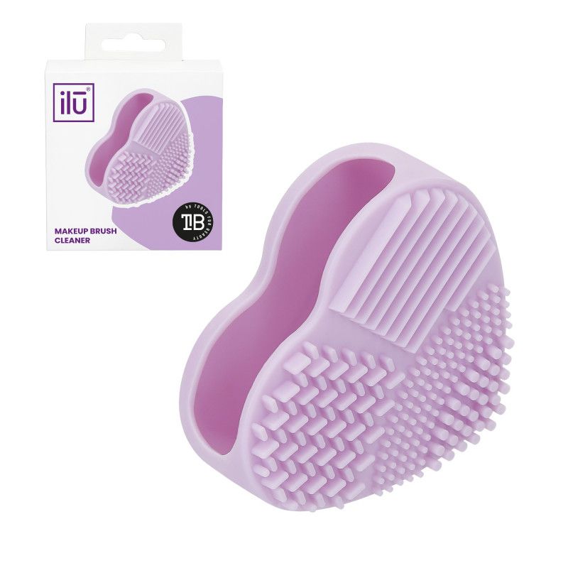 Dispozitiv pentru Curatarea Pensulelor de Machiaj - Make-Up Brush Cleaner Purple - Ilu - HNIcosmetice.ro