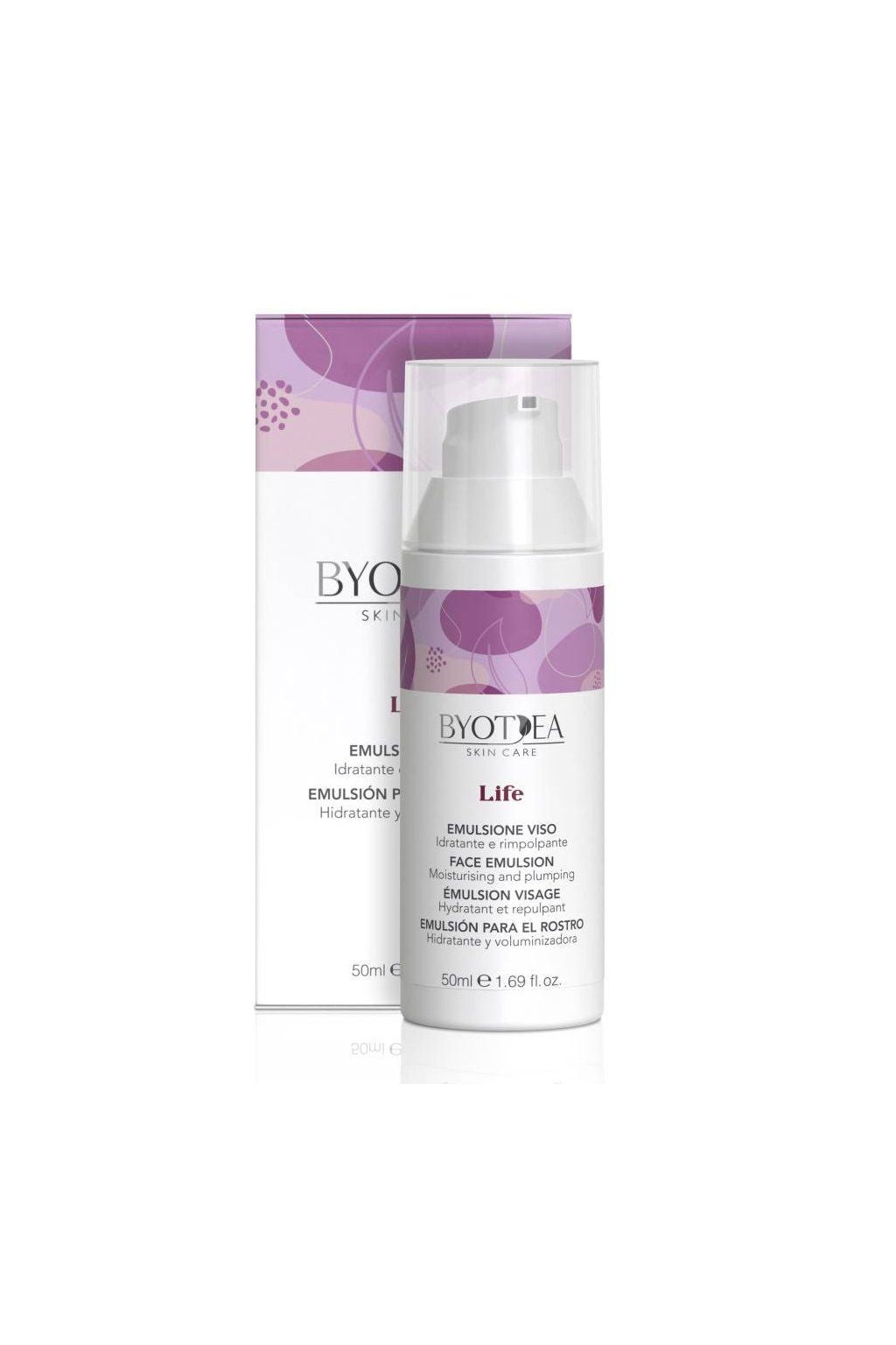 Emulsie Hidratanta pentru Fata - Life Face Emulsion Moisturising and Plumping 50ml - Byotea - HNIcosmetice.ro