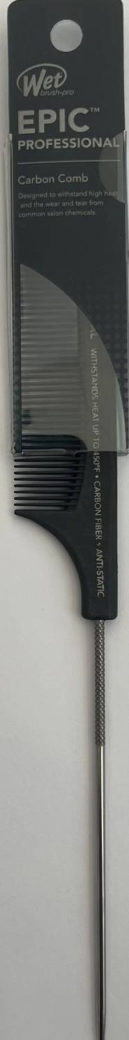Pieptene din Carbon pentru Coafura cu Coada de Metal - Carbon Comb - Epic