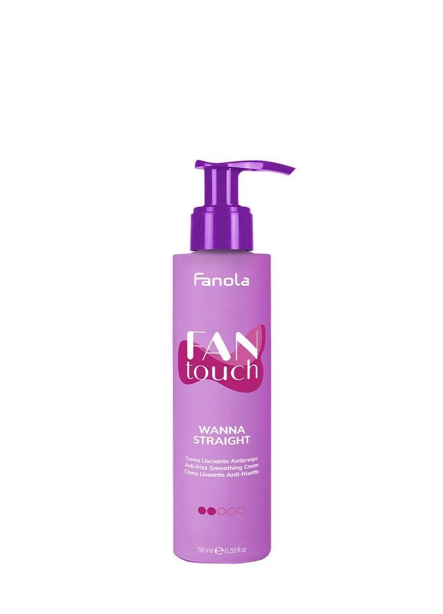Fluid pentru Disciplinarea Parului - Fantouch Wanna Straight Anti-frizz Smoothing Cream 195ml - Fanola - HNIcosmetice.ro