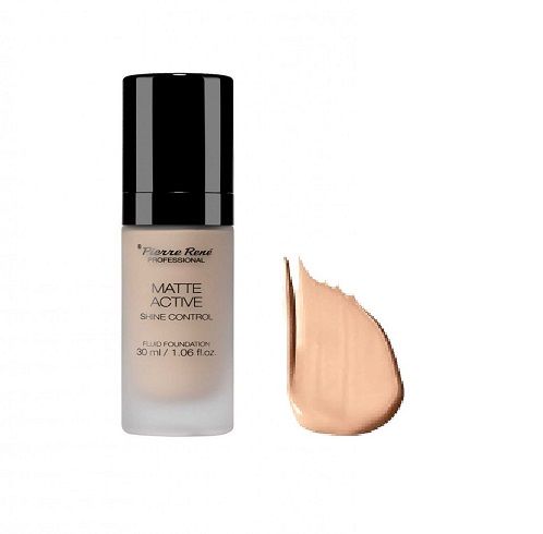 Fond de Ten - Matte Active Fluid Foundation - Shine Control - Nr. 06 Warm Ivory - Pierre Rene - HNIcosmetice.ro