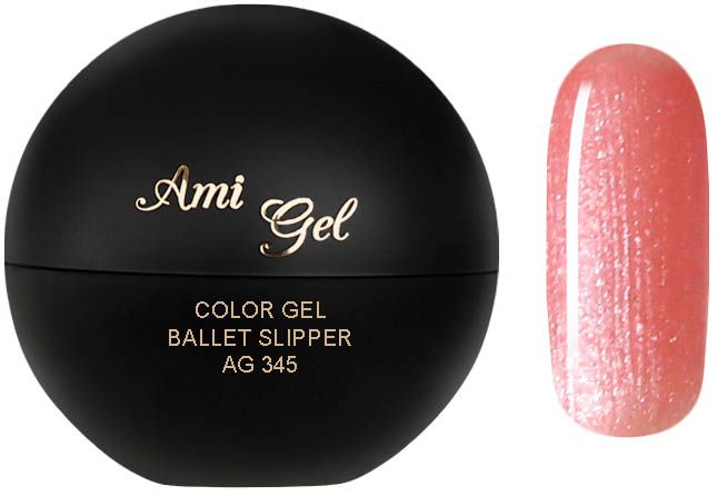 Gel Colorat - Soak Off Color Gel Ballet Slipper AG345 5gr - Ami Gel - HNIcosmetice.ro