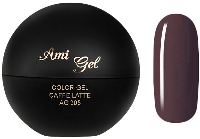 Gel Colorat - Soak Off Color Gel Caffe Latte AG305 5gr - Ami Gel - HNIcosmetice.ro
