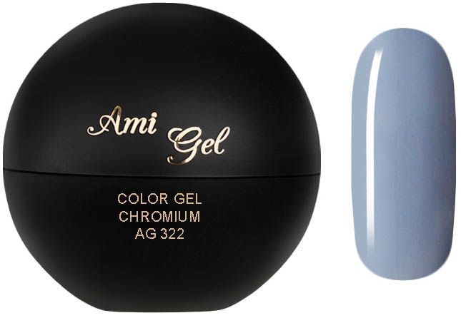 Gel Colorat - Soak Off Color Gel Chromium AG322 5gr - Ami Gel - HNIcosmetice.ro