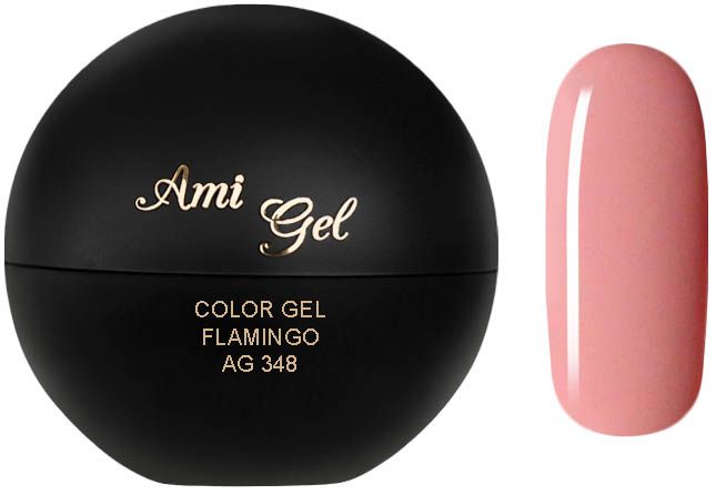 Gel Colorat - Soak Off Color Gel Flamingo AG348 5gr - Ami Gel - HNIcosmetice.ro
