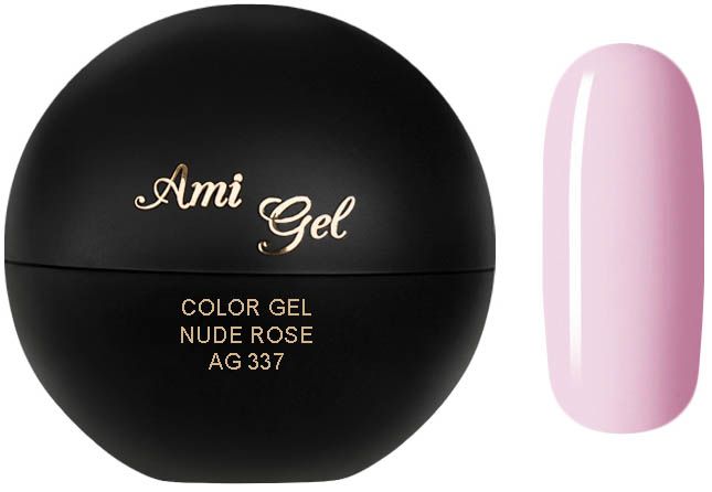 Gel Colorat - Soak Off Color Gel Nude Rose AG337 5gr - Ami Gel - HNIcosmetice.ro